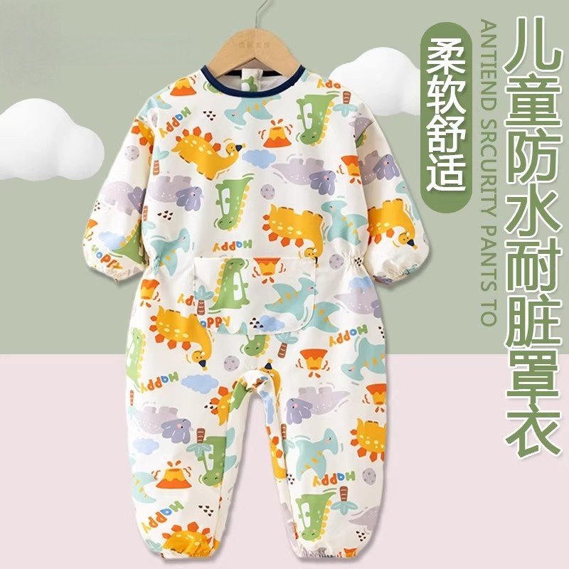 宝宝连体罩衣儿童爬行服婴儿包屁衣长袖户外玩耍新生儿哈衣爬爬服