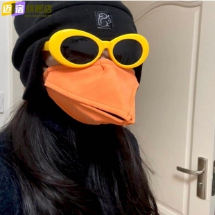 鸟嘴口罩乌鸦创意搞怪动物嘴型面罩3d可动冬天防风防寒保暖送朋友