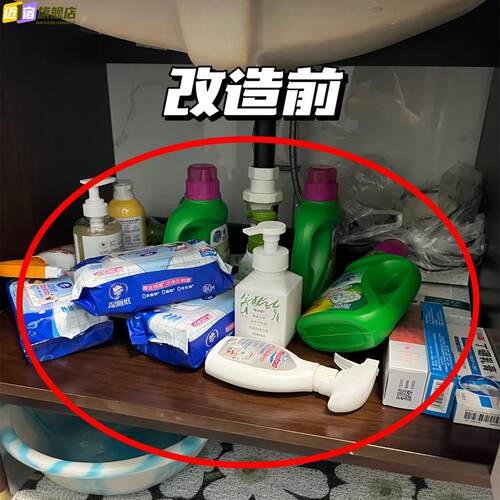 厨房橱柜门内侧壁挂收纳盒保鲜膜收纳架子免打孔挂篮厨房置物架