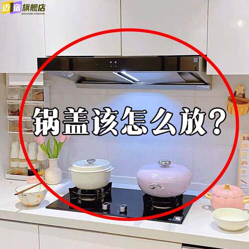 稳固耐用锅盖架吸盘旋转锅盖架挂钩家用免打孔置物架厨房锅置物架