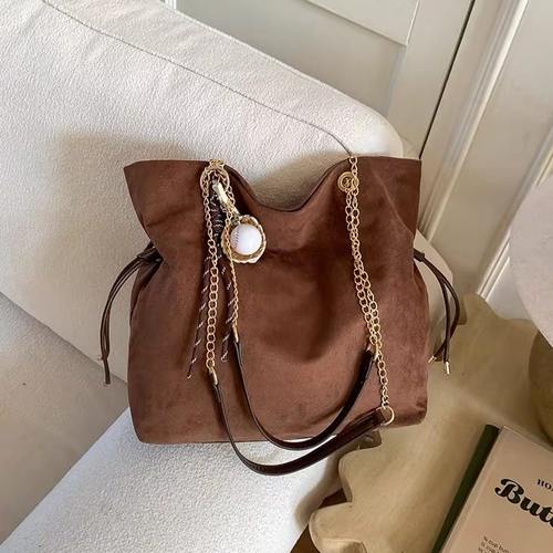 单肩包女款2025新款高级感手提包包小众斜挎包大容量通勤托特包潮