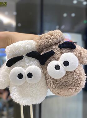 儿童手套2026新款冬季宝宝加厚男童女孩加绒保暖防寒全包连指可爱