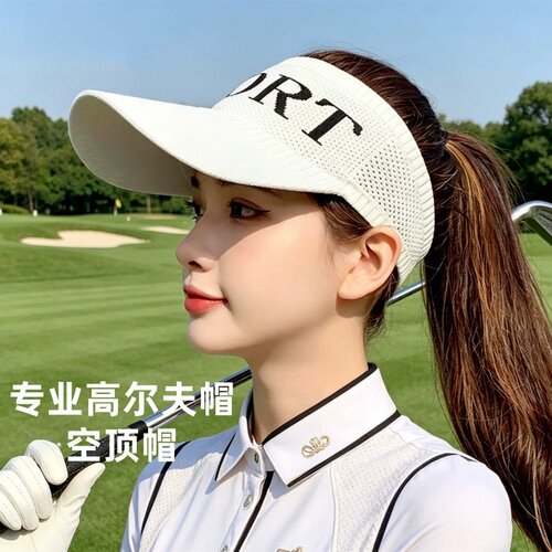 高尔夫网球空顶帽女2026新款马拉松专业跑步运动鸭舌帽遮阳防晒帽
