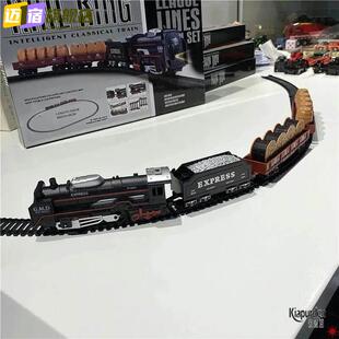 东风和谐号火车玩具模型复古火车头客运电动脚踏车动力火车绿皮火