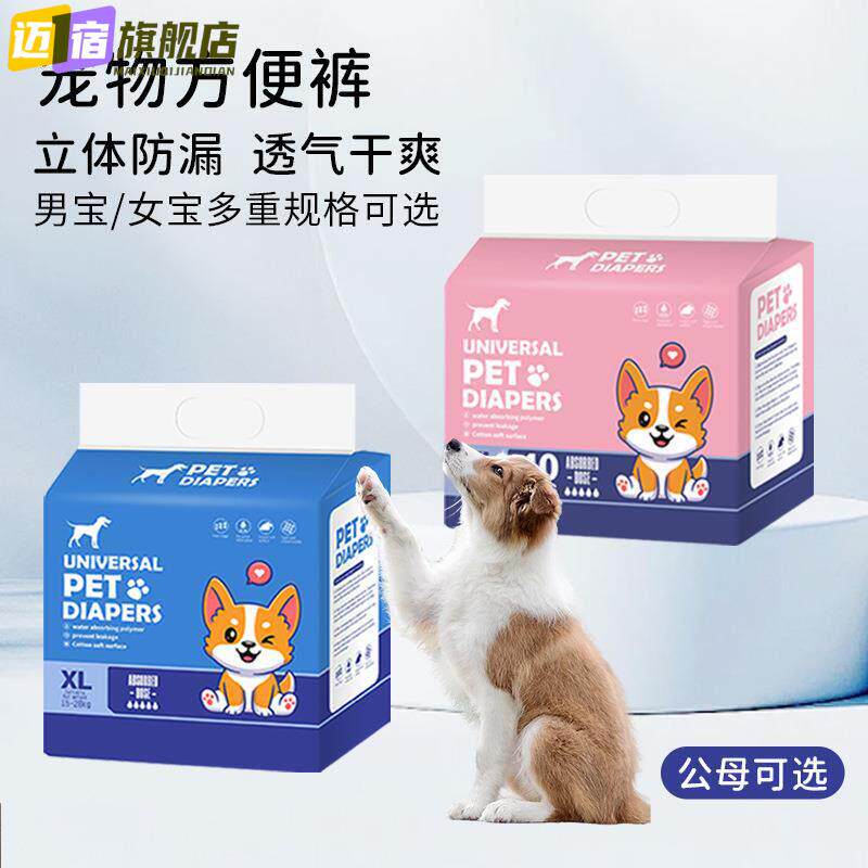 狗狗纸尿裤宠物尿不湿吸水宠物月经裤除臭一次性公狗生理裤专用