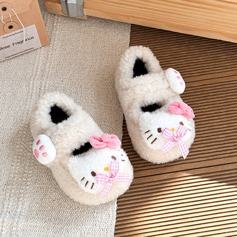 女童棉鞋2025冬季新款儿童卡通KT猫毛毛鞋加绒豆豆棉靴女宝宝鞋子,童鞋/婴儿鞋/亲子鞋,棉鞋,淘宝优惠券,粉丝福利购,淘宝优惠卷