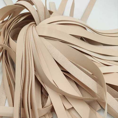 进口头层牛皮包边手工植鞣革