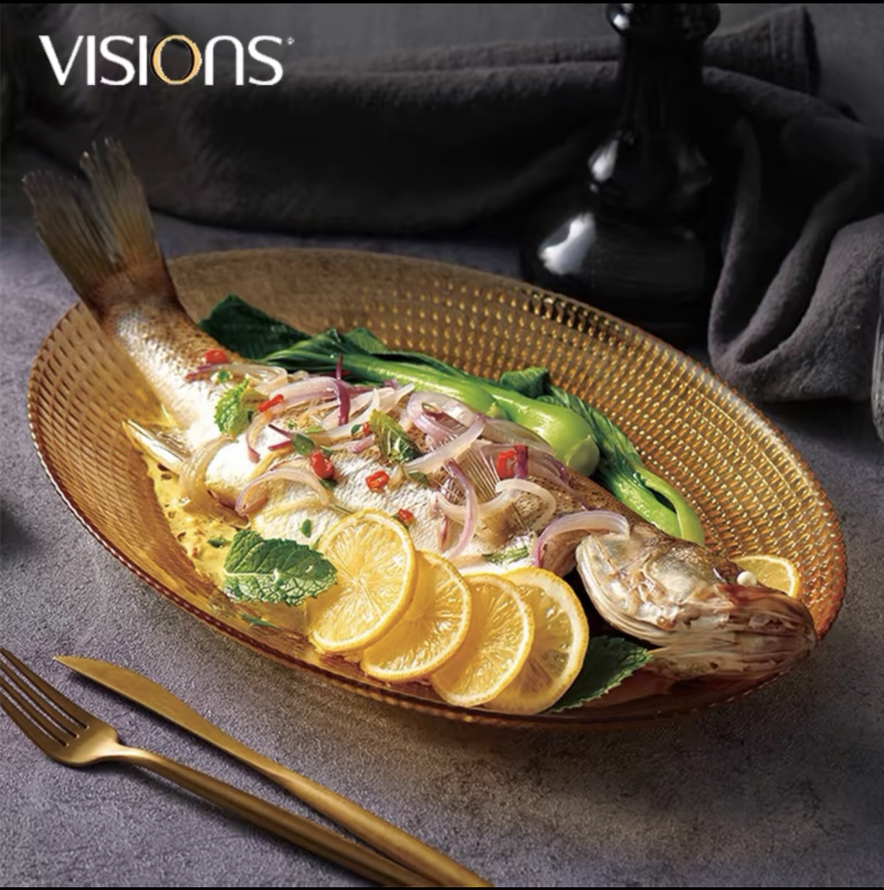 康宁餐具土耳其进口鱼盘