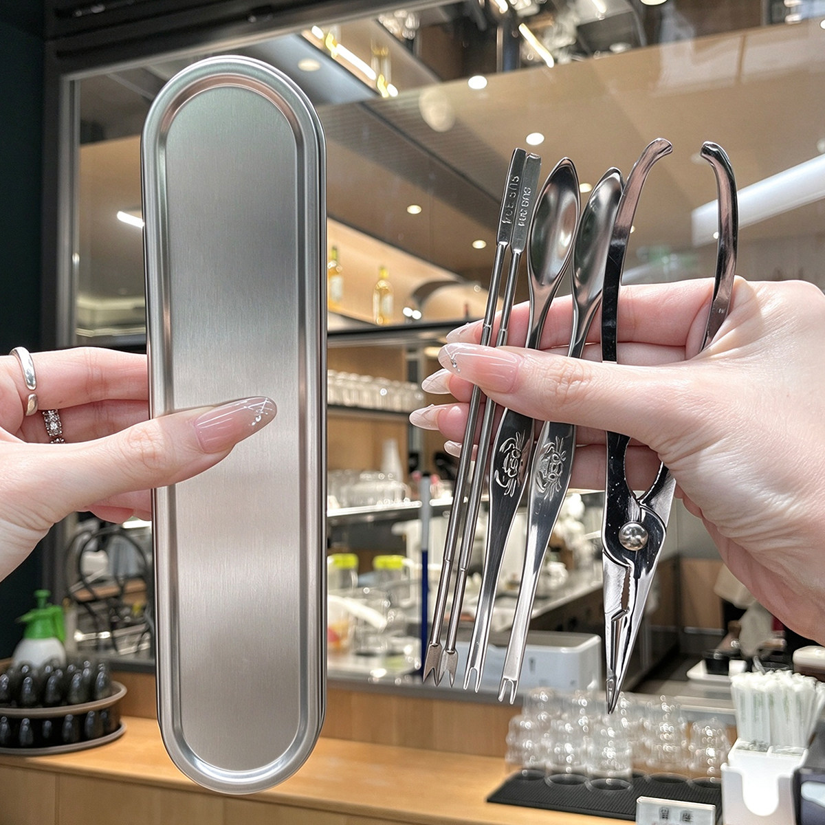 【理想食品级】304不锈钢吃蟹工具家用蟹八件蟹钳夹拆蟹专用蟹剪