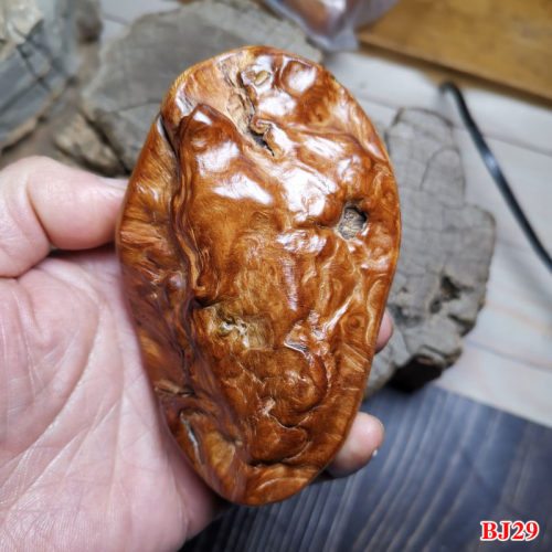 包邮天然太行崖柏木虎皮纹瘤复古