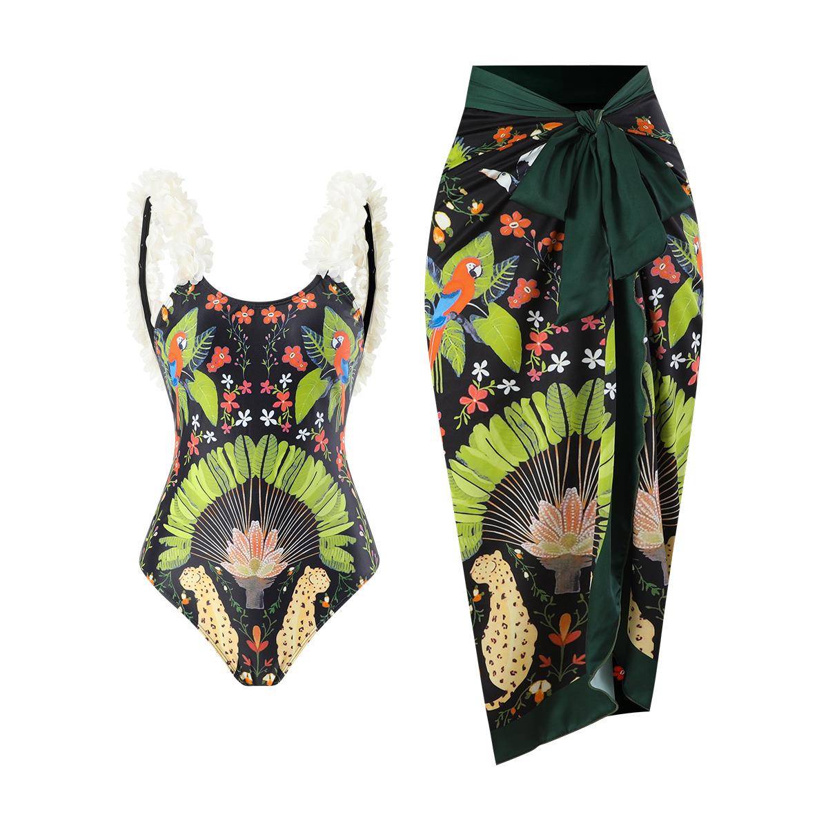 One-piece swimsuit two-piece for women