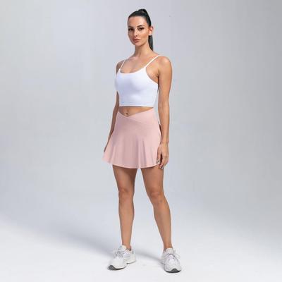 Women Tennis Skirt Running Yoga Clothes Culottes Yoga Waist