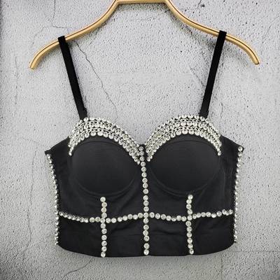 top shot Rhinestone vest waist camisole small popular