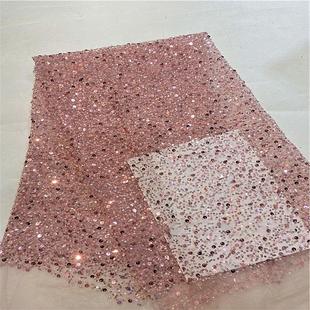 Mesh Tube Embroidery Haute Fabric Bead Bubble Sequin