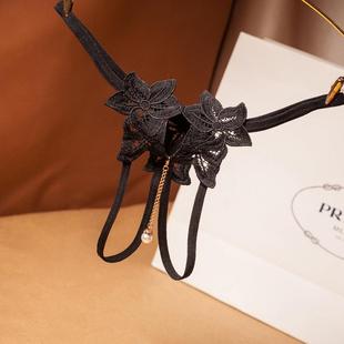 passion fully pendant transparent embroidery pearl pants