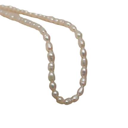 Rice fresh water small pearl necklace womens high-end