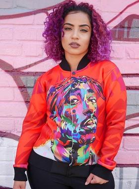 Womens jacket infringing uniform hip-hop baseball is