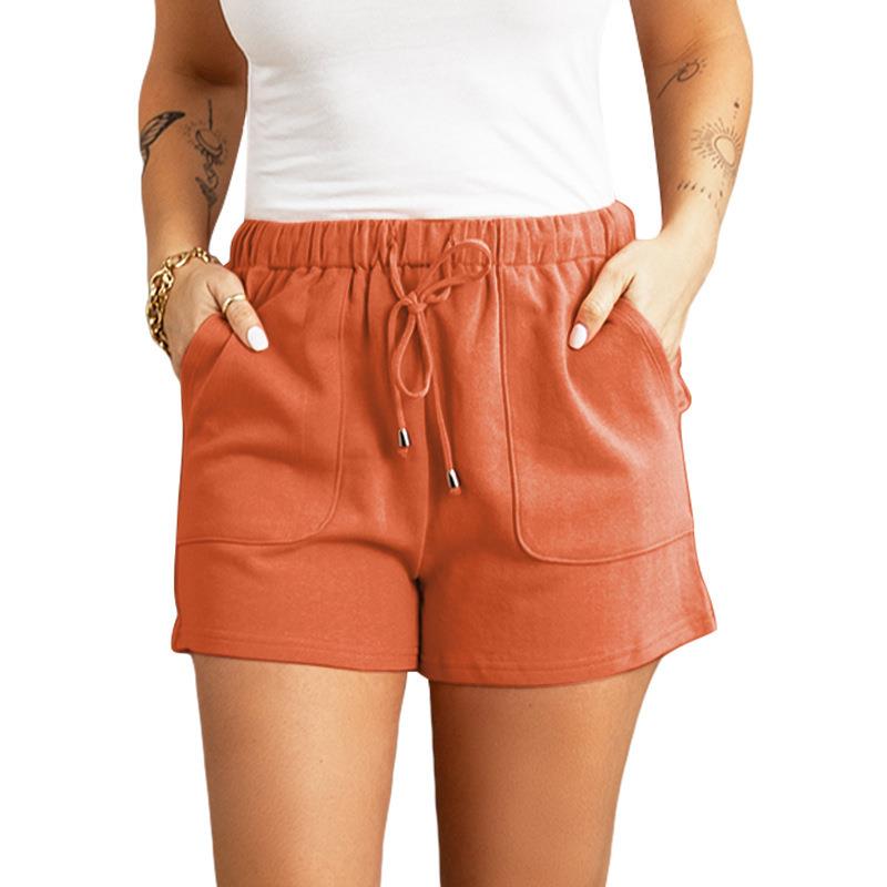 Casual Pants Women Solid Color High Waist Straight