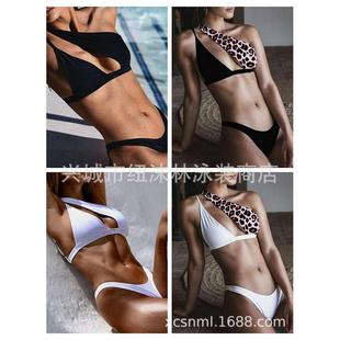 contrast sexy color piece Two womens swimsuit bikini