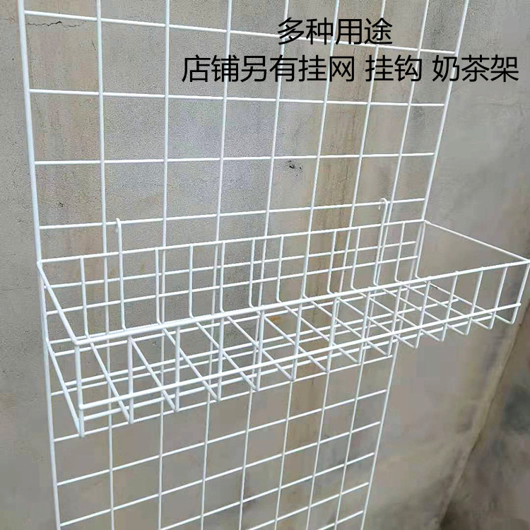 超市网挂篮放花盆利用空间