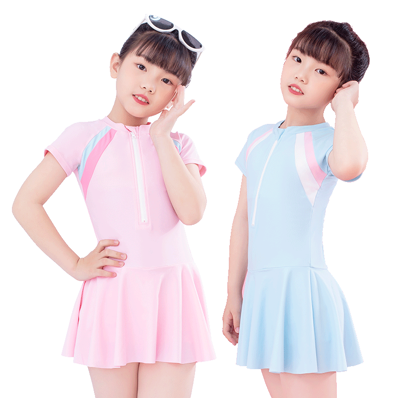 女童分体速干透气游泳衣