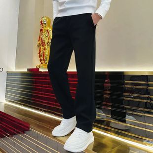 高端轻奢潮流百搭舒适加厚加绒直筒休闲裤 冬季 6705 男士 2025男装