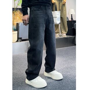 梁叔-冬款加绒保暖男立体剪裁百搭牛仔裤复古高街百搭中腰Q26252