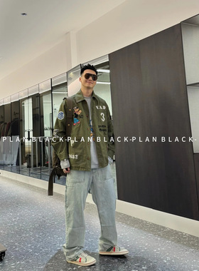 RICH陈发财【美式水手/刺绣夹克】今日推荐！潮搭复古夹克外套90