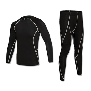 秋季篮球服儿童冬天男童内搭紧身衣男童女童足球长袖打底运动套装