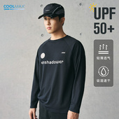 ENshadower隐蔽者字母徽章COOLMAX长袖 T恤吸湿速干UPF50 防晒上衣