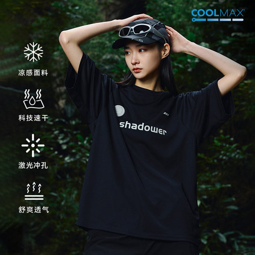 ENshadower运动徽章短T