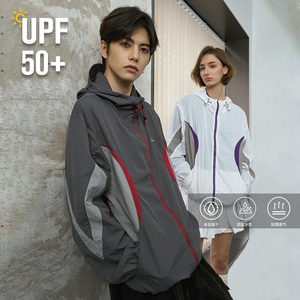 ENshadower隐蔽者UPF50+回到未来复古拼色防晒服透气轻薄防晒衣潮