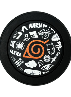 火影主题Magsafe磁吸气囊支架黑色磨砂折叠手机气垫支架带包装