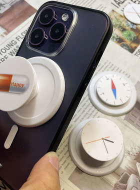 时间胶囊指南针主题Magsafe磁吸气囊可折叠手机支架精包装可定制