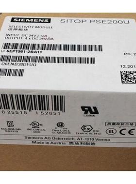 6EP1961-2BA11西门子SITOP PSE200U 3A选择性模块4通道DC24V/12A