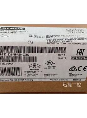 6ES7231-5PA30-0XB0西门子S7-1200模拟输入模块SB1231RTD 1AIRTD