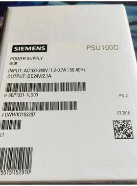6EP1331-1LD00西门子PSU100D24V/2.1A调节型电源AC100-240V电源