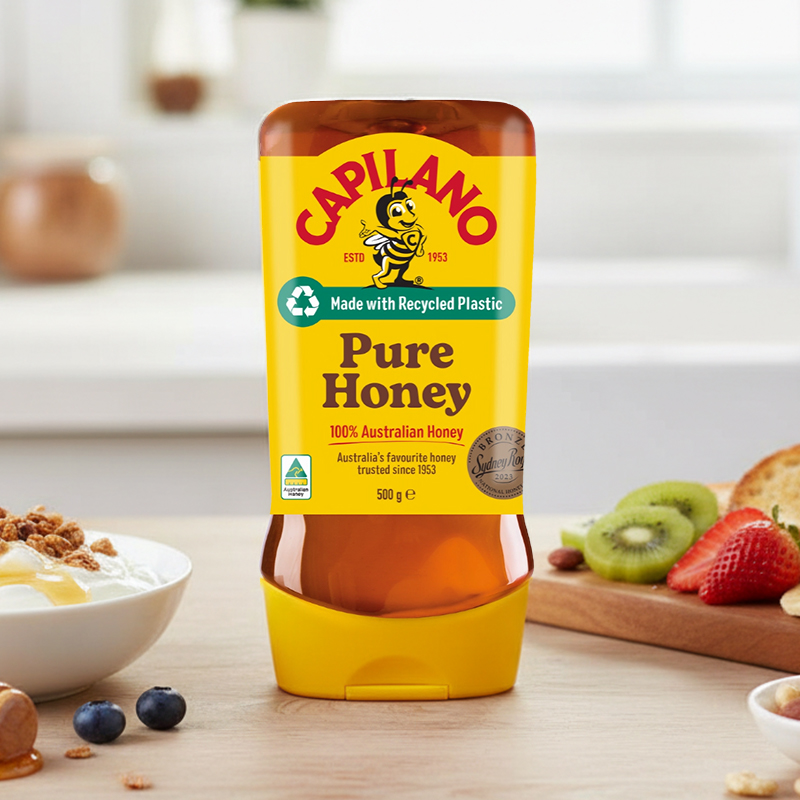 澳大利亚进口康蜜乐Capilano经典蜂蜜500g桉树蜂蜜倒立装