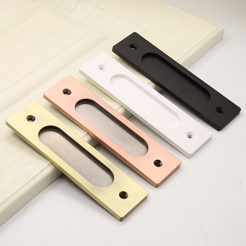 .滑动谷仓门拉手免打孔移门拉手免开槽衣柜推拉门把手门窗拉手