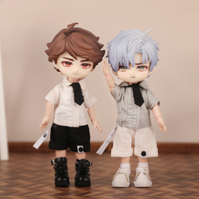 ob11娃衣猫咪绅士套装12分素体可穿BJD娃娃配饰GSC现货可