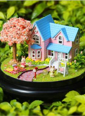 .智趣屋一起环游系列幸福吧摩天轮diy小屋 手工拼装微缩场景 新品