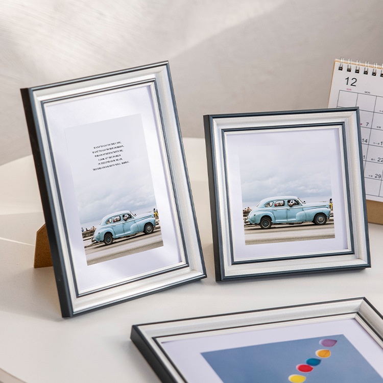 简约相框摆台画框装裱挂墙6寸7 8 10 12相片高级感洗照片做成相框