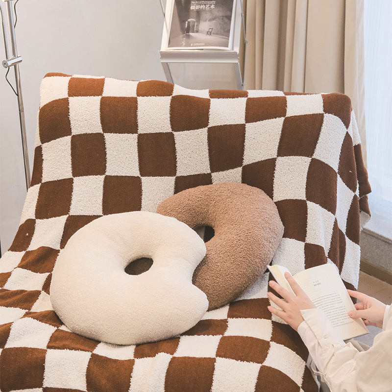 泰迪绒异形画盘创意沙发靠垫桌椅靠枕办公室午睡趴垫可爱抱枕