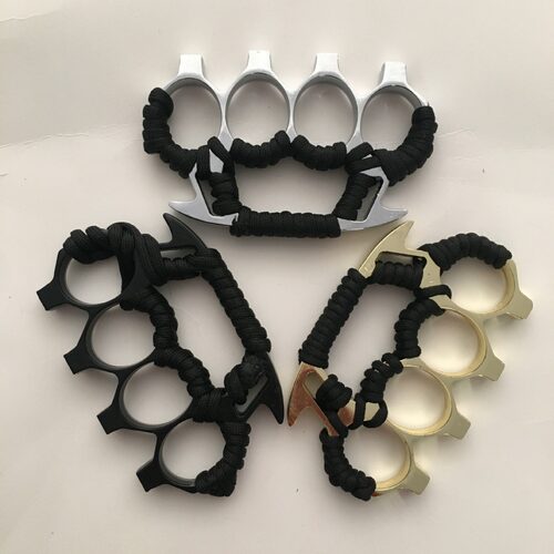 .突击队敢死队玻纤锌合金指虎四指防身武器 自卫装备手撑子指虎