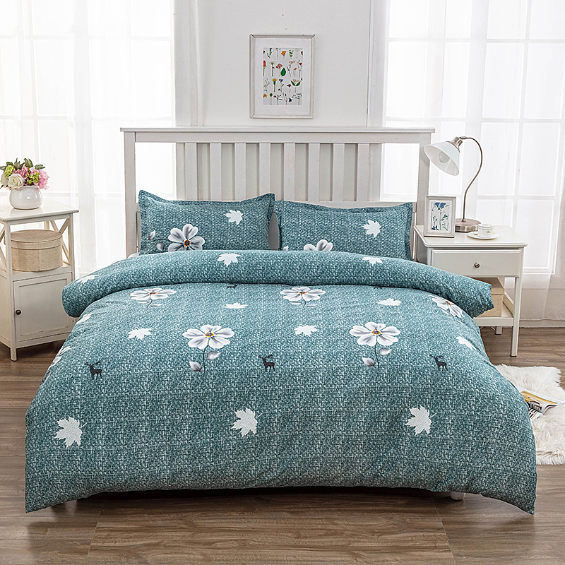 一件床单款四件套床上用品学校宿舍套件四季款床单枕头套