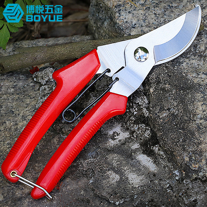 .林修枝剪刀不锈钢园艺修枝剪粗枝果树枝剪枝芽花卉饰剪红色花艺