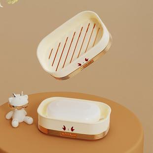 双层香皂盒 多层大号家用厕所创意轻奢大容量皂架塑料简约欧式