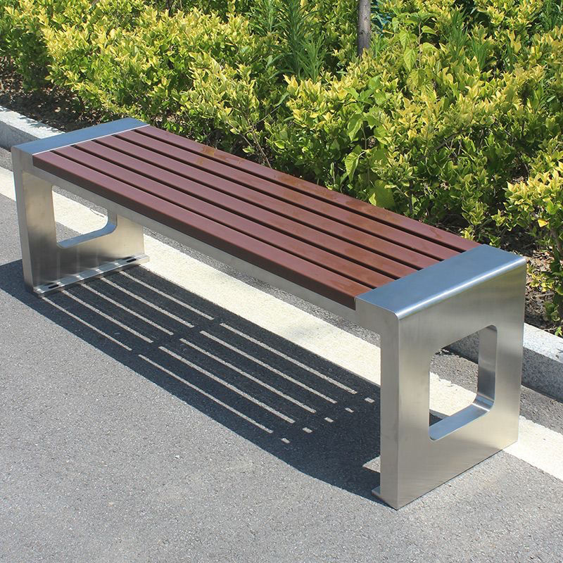 公园户外长椅椅子庭院清仓座椅商场防腐实木休闲条凳铁艺露天