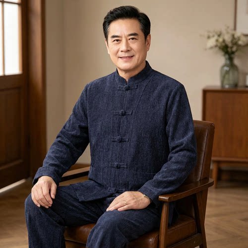 [中秋送礼]外套+裤子中老年男装