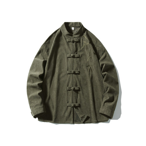 新中式唐装长袖衬衫中国风